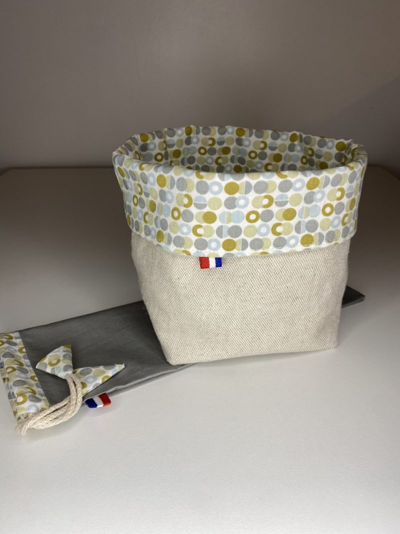 POCHON ET SAC LAVAGE  ( papier toilette lavable )